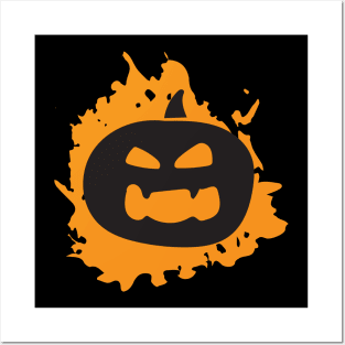 Evil Angry Pumpkin Posters and Art